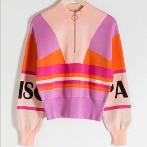 *NEW* colorblock zip pullover